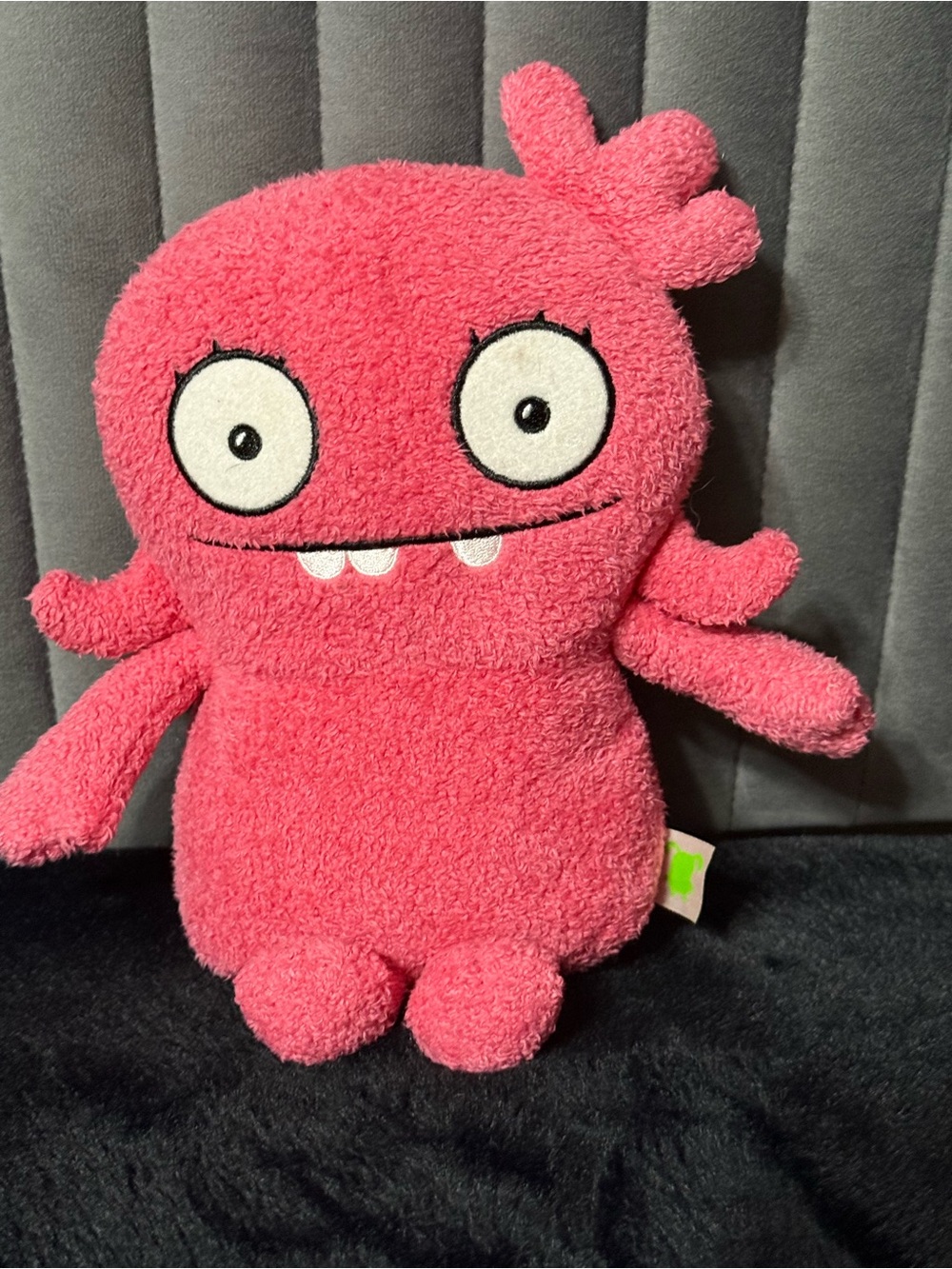 Uglydoll Pink Plush Stuffed Toy Smiling Monster Character Soft Doll EUC